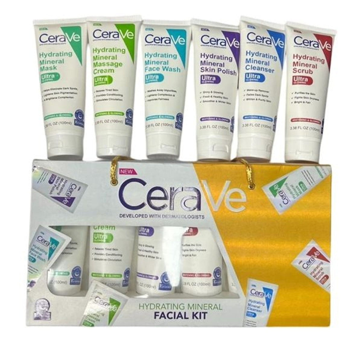 Pack of 6 CeraVe Hydrating Mineral Facial Kit | Best Quality Hydrating Mineral Facial Kit